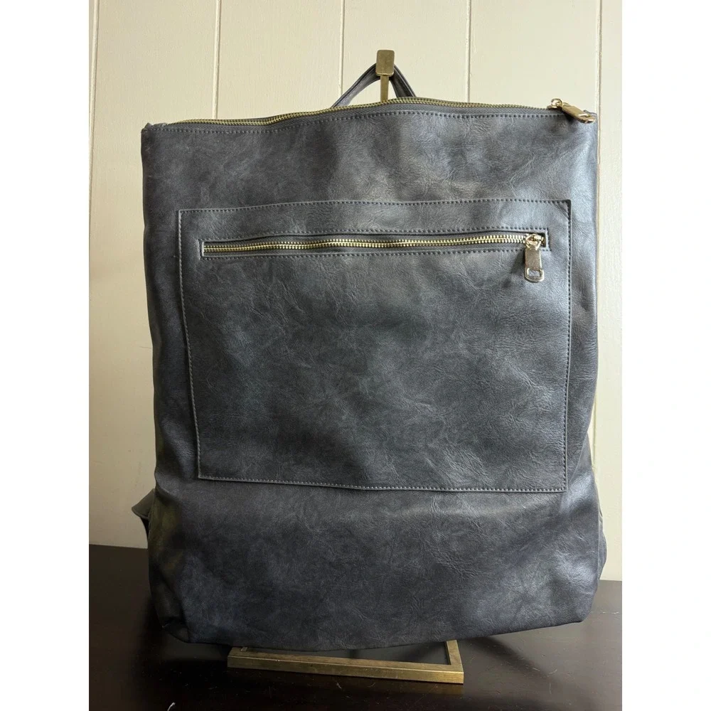 Modern + Chic Backpack‎ Women's Gray Convertible Bag Shoulder Bag Purse Travel